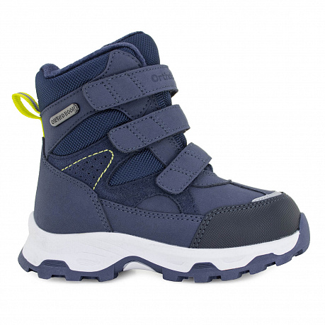 Полусапожки ортопедические Ортобум с шерстью для мальчиков 67055-02 ледяной кобальт. Изображение 2 из 4