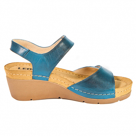 Сандали Leon женские 1041 синие. Изображение 3 из 3