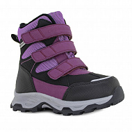 Полусапожки ортопедические Ортобум с шерстью для девочек 67055-02 виноградный/черный.